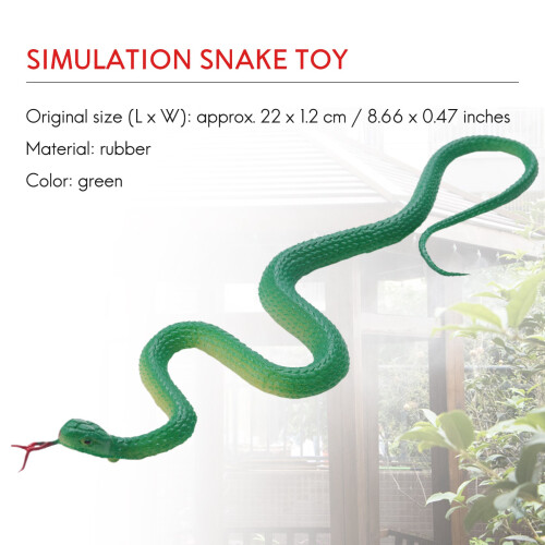 Simulering Av Mjuk Plastleksak Orm Simulering Av Orm Gummispets Leksak - GröN 1