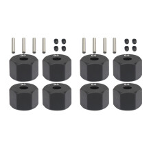 8Pcs 12MM Wheel Hex Hub Thickness for 1/10 RC Crawler Axial SCX10 Traxxax Trx4  MST RC Car Part,9mm