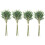 24 Pcs Eucalyptus Plastic Artificial Leaves Bunch Green 1