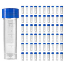 600 Stk. 5 Ml PlastikbehäLter mit Graduierten FläSchchen, ReagenzgläSer mit Schraubverschluss