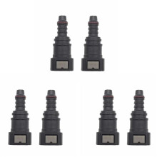 3X 9.89 ID8 Curved Fuel Quick Connector, Urea Tube Fastener Pipe Fittings Gas Filter Fitting Fuel Quick Connector