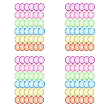 240 Pcs 24mm Plastic Book Binding Discs, Discbound Expansion Discs, Heart Binder Rings Mushroom Hole for DIY Notebooks