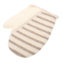 2pcs Linen Exfoliating Shower Glove for Deep Cleaning Body Scrub and Dead Skin Removal