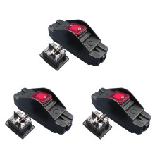 3X 30A 24V JR-617 Waterproof  Medium    Flat Round  Silver Contact Double Cut Dust-Proof