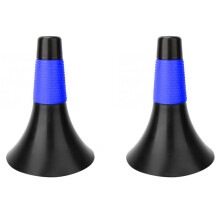2X Football Training Cone Soccer Barrier Basketball Training Logo Outdoor Football Basketball Cones Black
