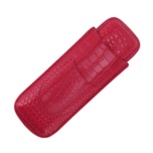 Leather Cigar Case Holder for2Cigars