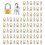 240 Pack  Padlock Small Padlock Solid Brass Locks with 720 Key for Luggage Lock,Backpack,Gym Locker Lock 2