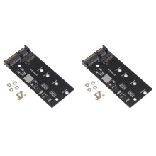 2X M.2 to Adapter M2 to Adapter M.2 to Adapter M.2 NGFF Converter 2.5 Inch SATA3 Card B Key for 2230-2280