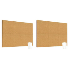 12 Inch X 12 Inch Kurktegels, 12-Pack Kurkplaten voor aan de Muur met Veilig Verwijderbare Zelfklevende Tabs, Grote Kurkprikborden