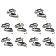 20PCS Car Light 16LED Daytime Running Light Fog White Light DRL Daytime Running Lamp Universal