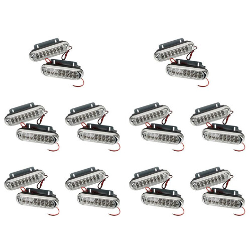 20PCS Car Light 16LED Daytime Running Light Fog White Light DRL Daytime Running Lamp Universal