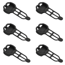 Funda Protectora de Piel de Gel para Bicicleta para Sensor de Cadencia, para Bryton, Cubierta Negra del Sensor de Computadora Magene, 6 Pieza