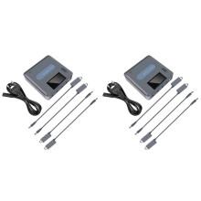 2X 6 in 1 Digital Display Battery Charger for 3 Drone Battery Charging Hub Fast Battery Charger EU Plug