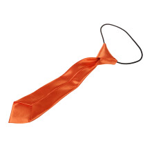 Child Solid Color Elastic Necktie orange