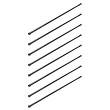 8X Ausziehbare, Federbelastete Teleskopstangen für die Voilespannung der Gardinenstange, 70 - 120 Cm, Schwarz