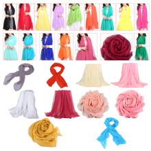 Orange Trendy Summer Care Solid Color Scarf Shawl For Women