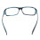 Unisex Black  Plastic Frame Arms Clear Lens Plain Glasses 5
