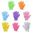 5 Pack Double Sided Body Scrub Gloves for Deep Exfoliation with Quick Dry Polyester Fabric 3