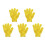 5 Pack Double Sided Body Scrub Gloves for Deep Exfoliation with Quick Dry Polyester Fabric 4