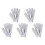 5 Pack Double Sided Body Scrub Gloves for Deep Exfoliation with Quick Dry Polyester Fabric 5