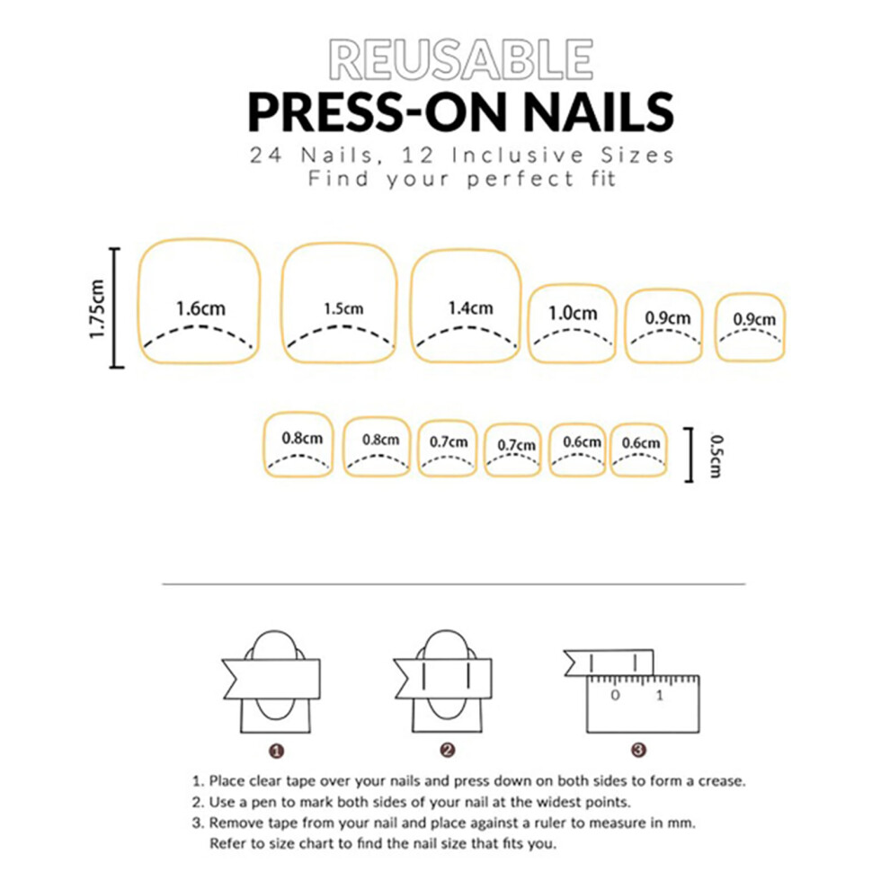 Dcph-Clothing Glitter Matte Red Press-On Nails, Reusable
