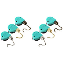 6Pcs ZE-268S6 Ceiling Fan 3 Speed 4 Wire for Ceiling Fans and Wall Lights Pull Chain Replacement Bronze