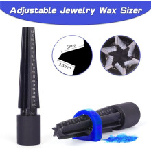 Kit para Tallar Anillos con Cera. Tubos de Cera para Tallar Anillos con Expansor de Agujeros y Lima para Fundición de Anillos y Modelismo.