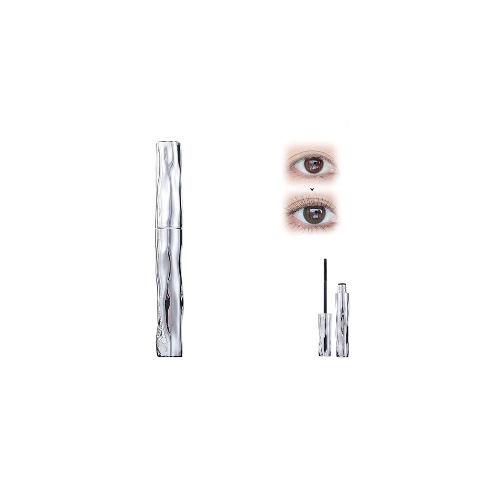 Waterproof Long Curling Mascara with Volumizing Eyelash Primer, Smudge Proof Steel Tube Design
