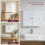 (White) Bath Vida Priano 2 Door Wall Cabinet Storage 5