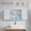 (White) Bath Vida Priano 2 Door Wall Cabinet Storage 2