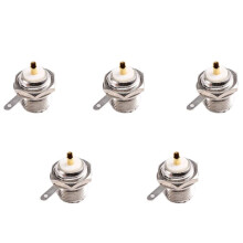Adaptador de Conector RF de Montaje en Brida SO239 Hembra UHF, Convertidor de Prueba, Panel de Montaje en Chasis, Mango de Cable Coaxial RF, 5 Piezas