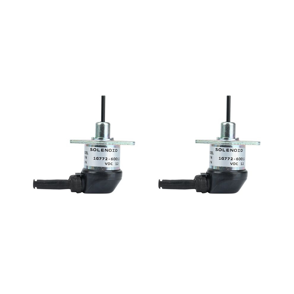 2X 12V Fuel Shutdown Solenoid Valve 1G772-60014 1G772-60012 For Engine V2607 V3300 V3600 Kx057-4 M6040fc Svl75 6031011480684
