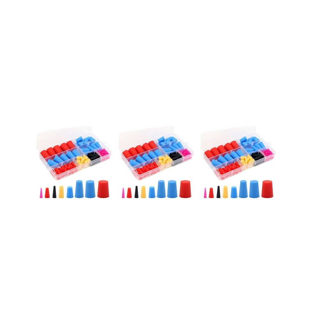 330Pcs Silicone Rubber Tapered Plug, High-Temperature Resistant Rubber Stoppers For Hole Plugs, Spraying, Spraying, 4711820577110