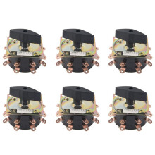 6X KDH-40 / 2-8 Contactor 8 Bit 2 Phase 16 Pin 40A Welding Machine Rotary Copper Needle Silver Plated