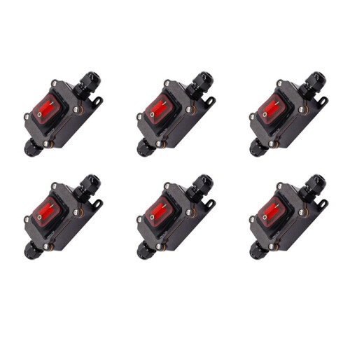 6X IP67 VattentäT Inline  12V  20A High Current Power VattentäT 1