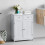 Home Discount Priano 2 Drawer 2 Door Cabinet Bathroom Cupboard 1