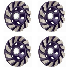 4X 100 mm Diamant Meule Disque Forme Bol Tasse de Meulage Béton Granit Pierre Céramique Disque de Coupe Outil Électrique