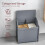 Priano Laundry Chest Clothes Storage Basket Lid 2