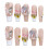 (XS) Pink Coffin Press On Nails with White Tips 7