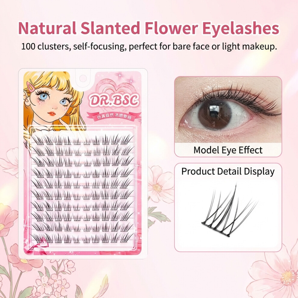 Dcph-Clothing 7-10Mm Natural False Eyelashes For Daily Wear