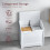 Home Discount Priano Laundry Chest Clothes Storage Basket Lid 2