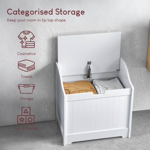 Home Discount Priano Laundry Chest Clothes Storage Basket Lid 1