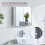 (Double Cabinet) Tiano Mounted Mirrored Bathroom Storage Cabinet 4
