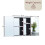(Double Cabinet) Tiano Mounted Mirrored Bathroom Storage Cabinet 5