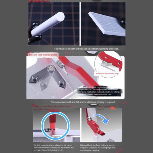 Cutting Table Figurine Modified Rubber Plate and Stick Multi Angle Cutter for Model Making Hobby DIY Tools 2