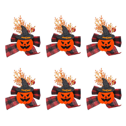 6Pack Felt and Raffia Napkin Rings8–11cm