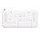 White Digital Alarm Clock with LED Mirror Display 2