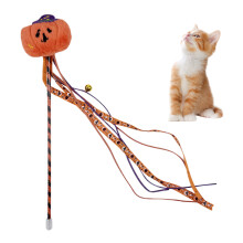 Halloween Cat Toy with Bell & Plush Wand
