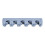 Broom Holder Wall Mounted Plastic and Silicone Rack 6