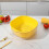 (Yellow, Small) Double-Layer Kitchen Colander Set for Fruits & Veggies 1